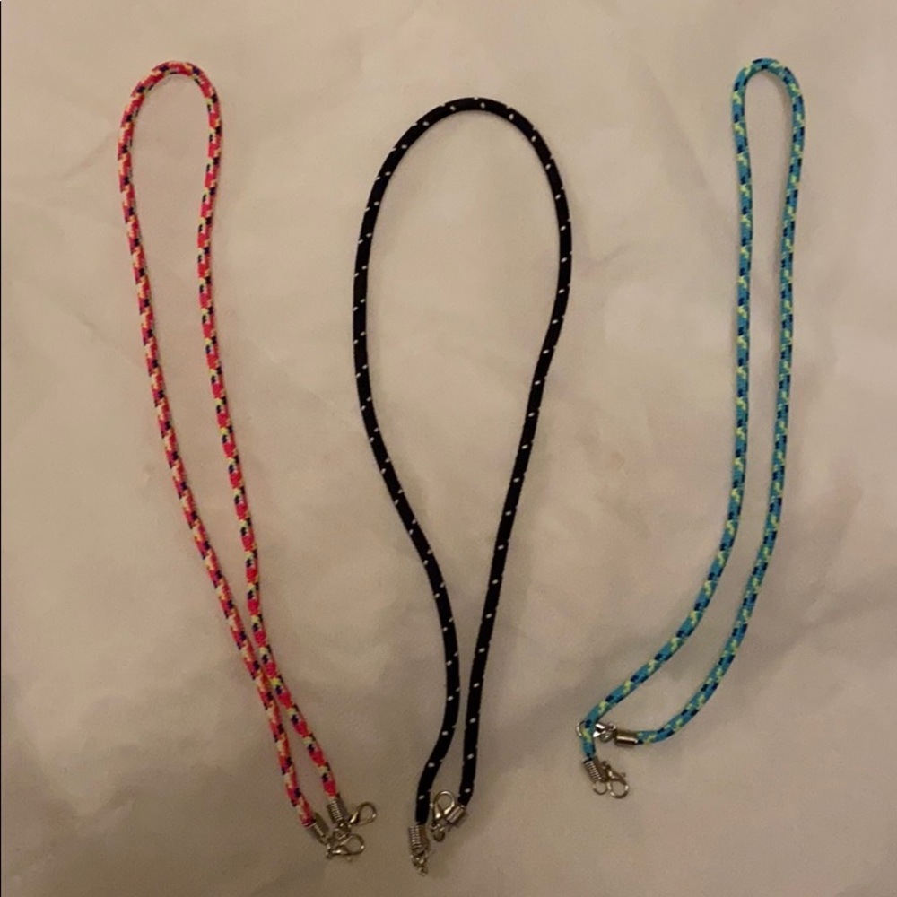 Mask Strap a bundle of 3 straps. Multi colors.